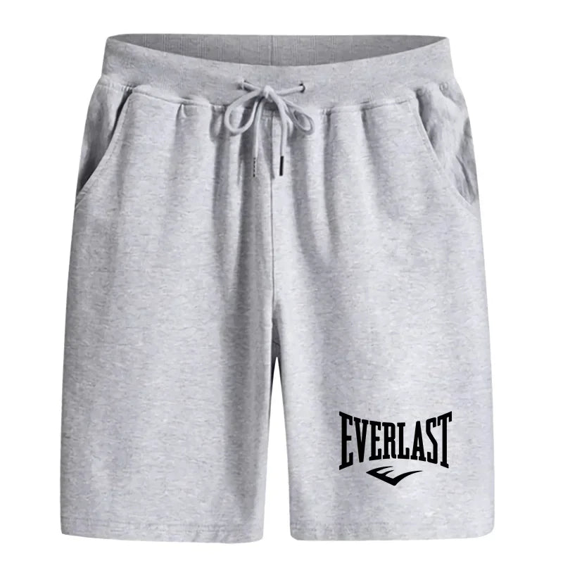 Men's Sports Training Shorts Knee-Length With Drawstring