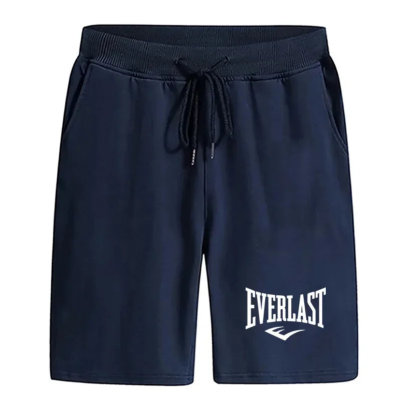 Men's Sports Training Shorts Knee-Length With Drawstring