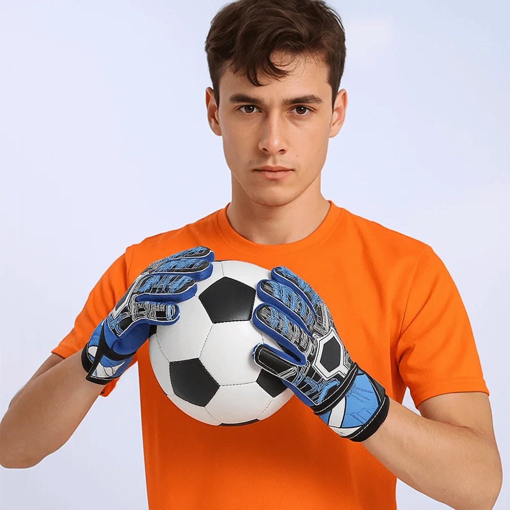 Youth Goalkeeper Gloves With Finger Protection Grip