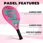 Carbon Fiber Padel Racket with EVA Memory Foam Core