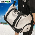 Waterproof Gym Duffle Bag With Shoe & Wet Compartments