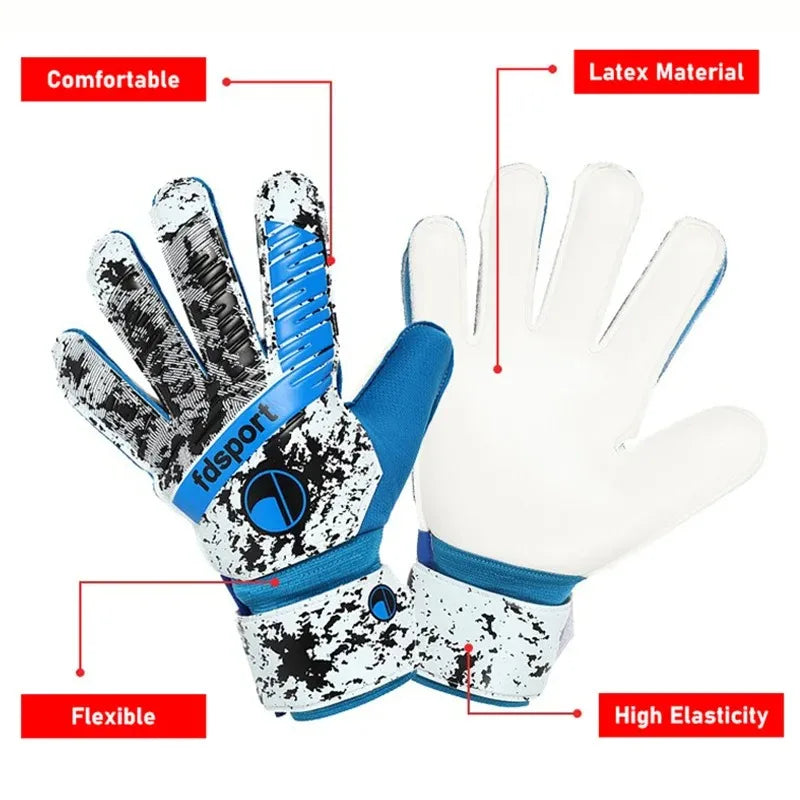 Goalkeeper Gloves With Latex Grip & Finger Protection