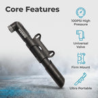 Portable Mini Bike Pump 120 PSI for Presta & Schrader