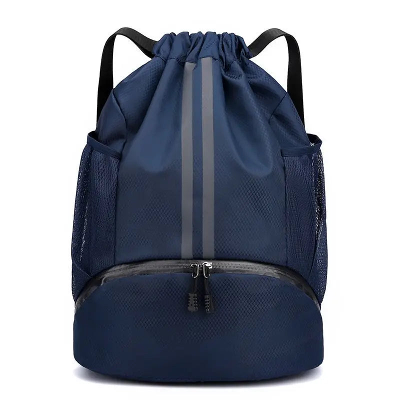 Sports Drawstring Backpack With Wet Dry Separation
