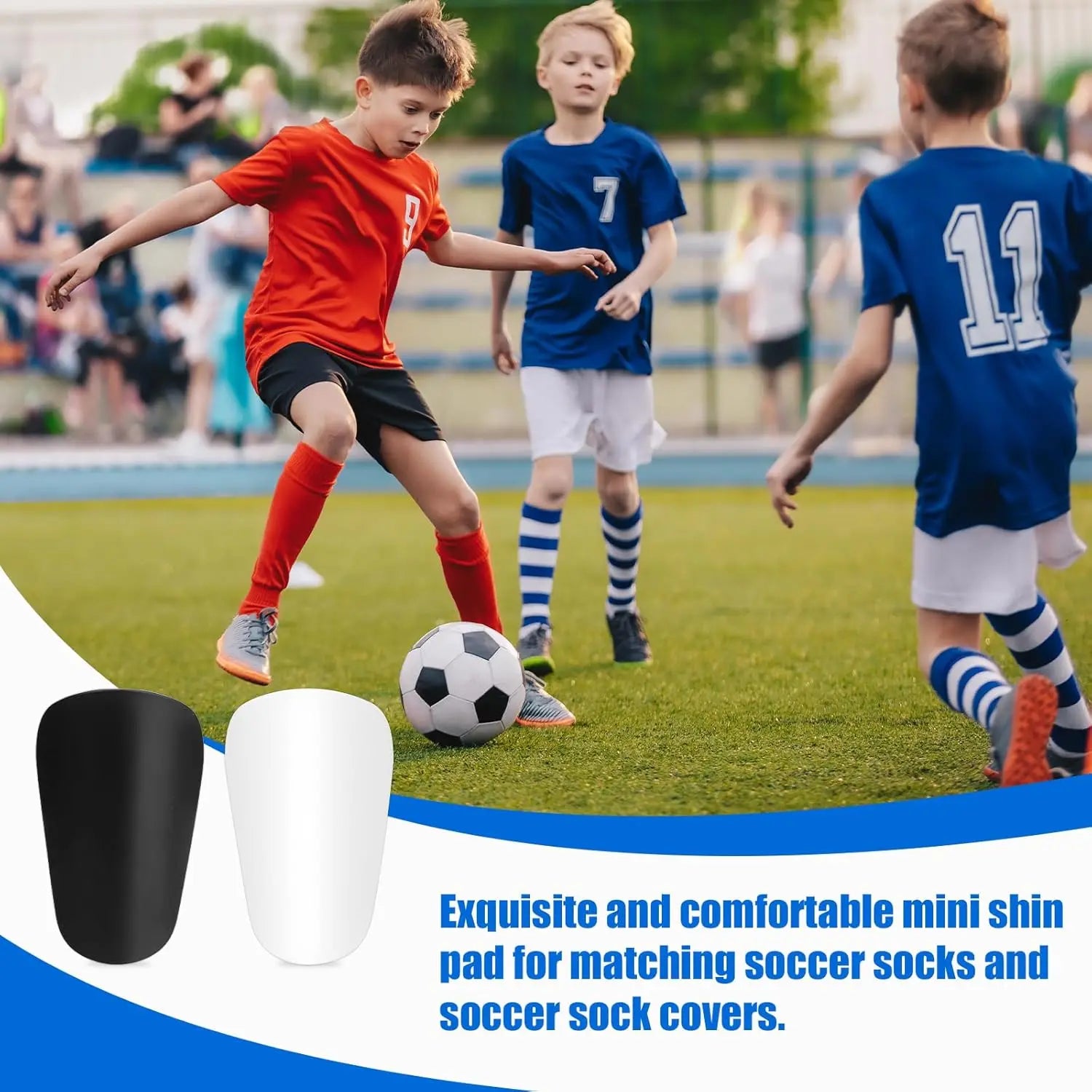 Mini EVA Soccer Shin Guards for Kids and Adults