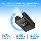 Mini Electric Bike Pump 120 PSI with Digital Gauge