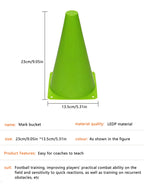 Soccer Training Marker Cones Set – 23 cm PVC Buckets