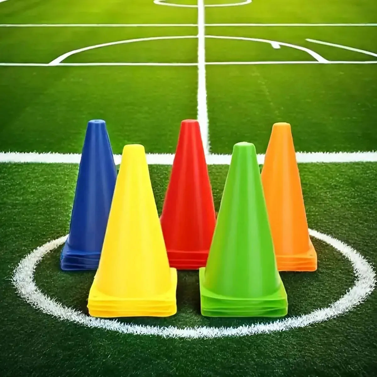 Soccer Training Marker Cones Set – 23 cm PVC Buckets