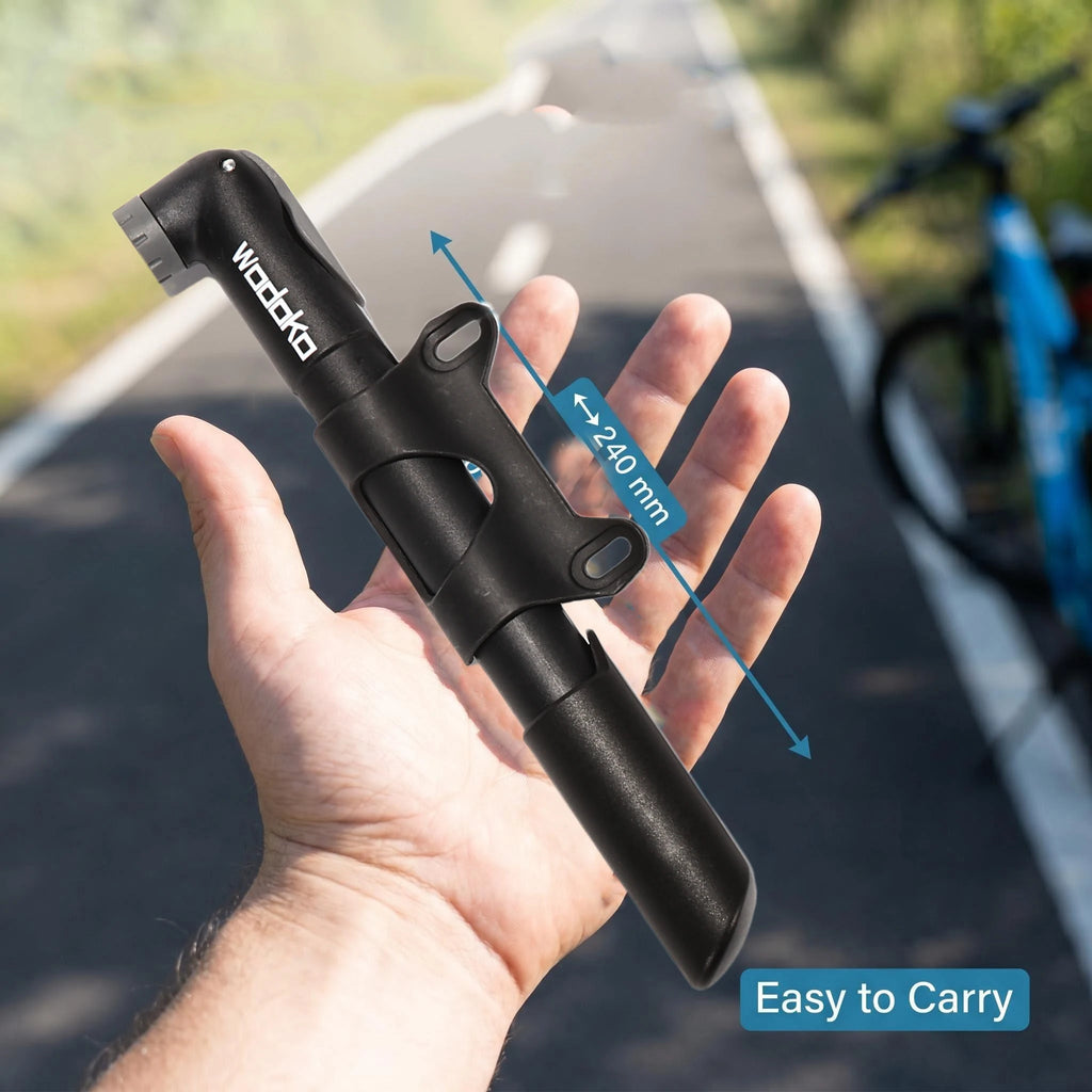 Portable Mini Bike Pump 120 PSI for Presta & Schrader