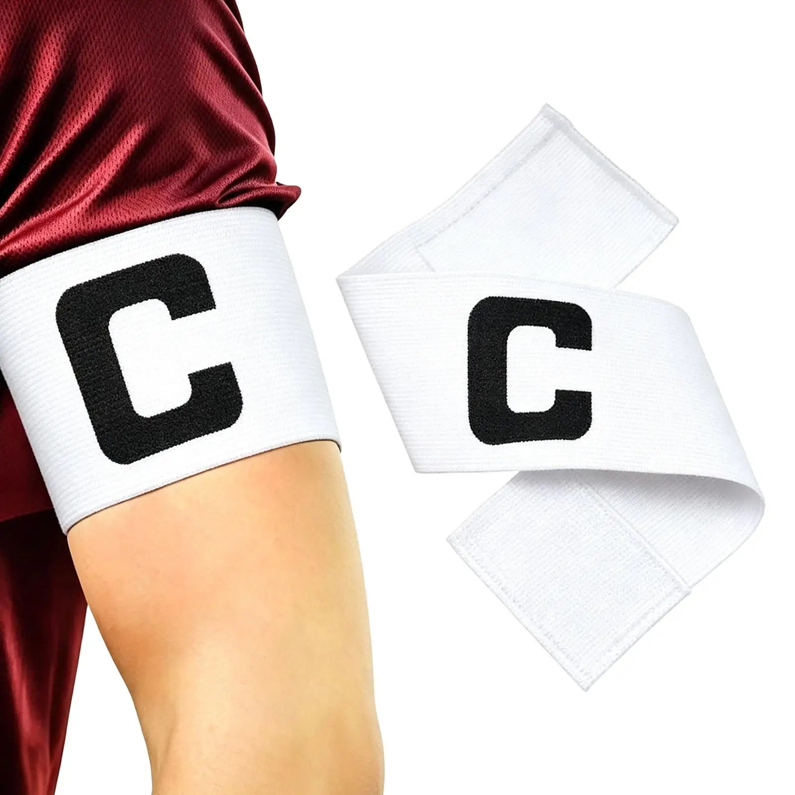 Elastic Soccer Captain Armband – Adjustable, High-Visibility