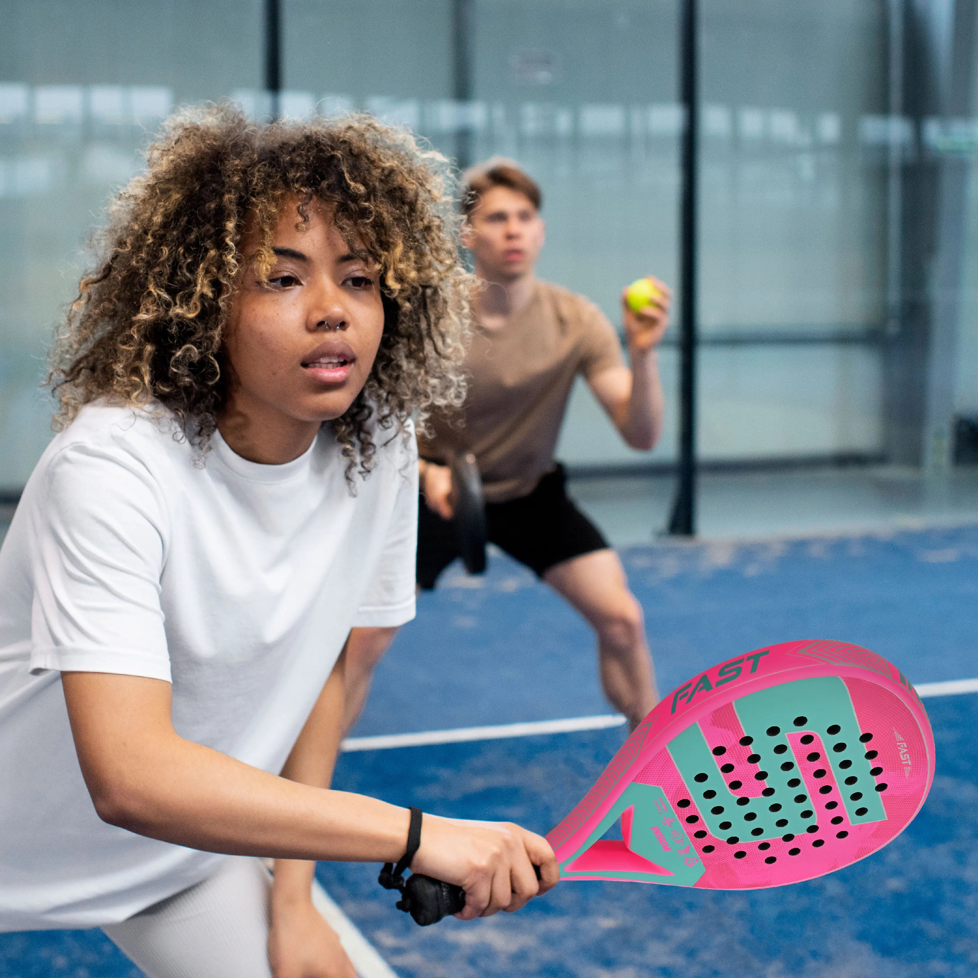 Carbon Fiber Padel Racket with EVA Memory Foam Core