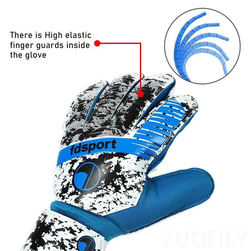 Goalkeeper Gloves With Latex Grip & Finger Protection