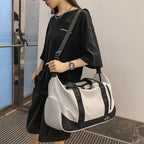 Waterproof Gym Duffle Bag With Shoe & Wet Compartments