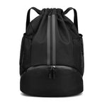 Sports Drawstring Backpack With Wet Dry Separation