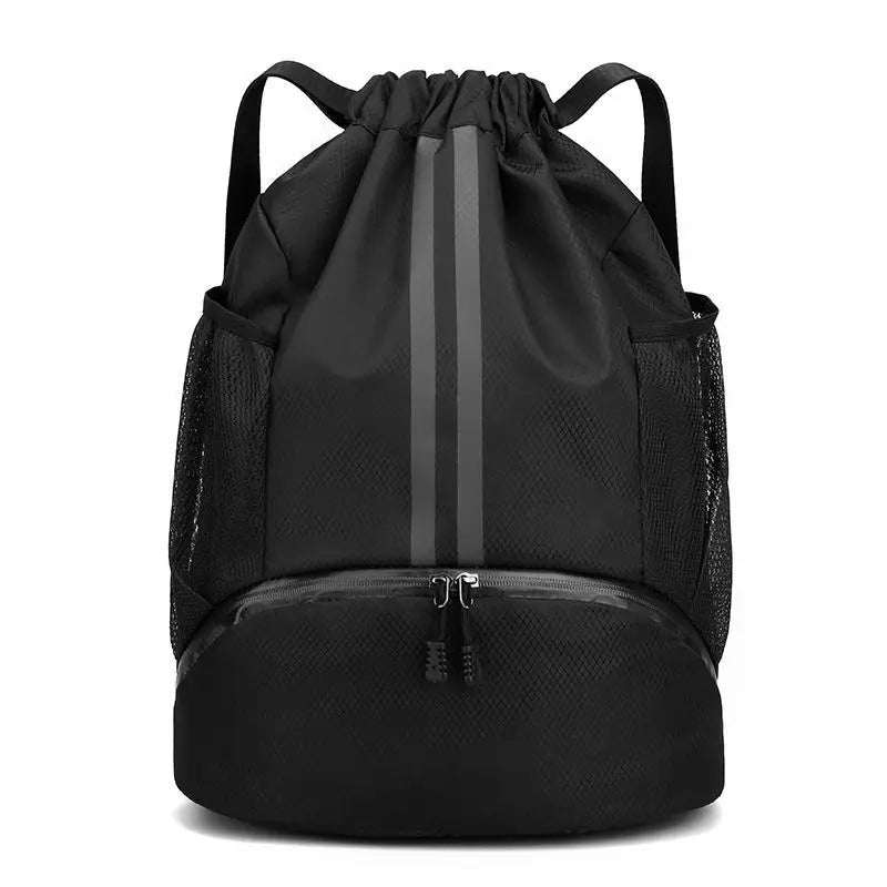Sports Drawstring Backpack With Wet Dry Separation