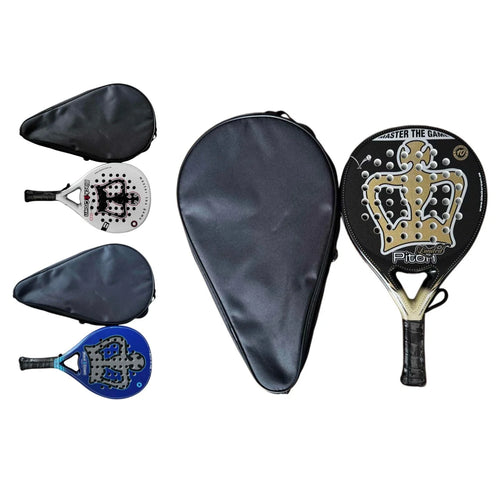 Carbon Fiber Padel Racket with Cover – Optimized Sweet Spot