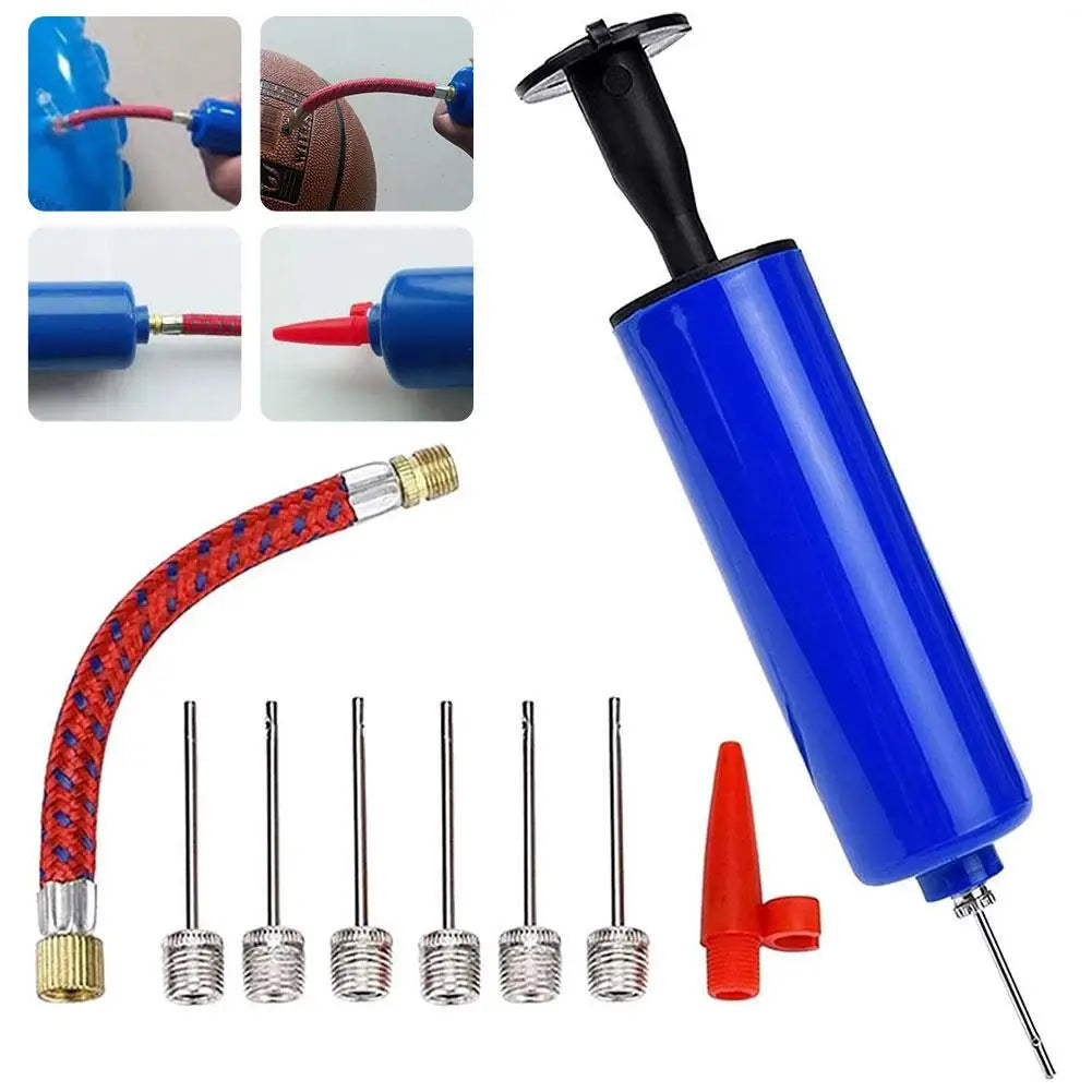Portable Ball Hand Pump with Hose and Needle Set
